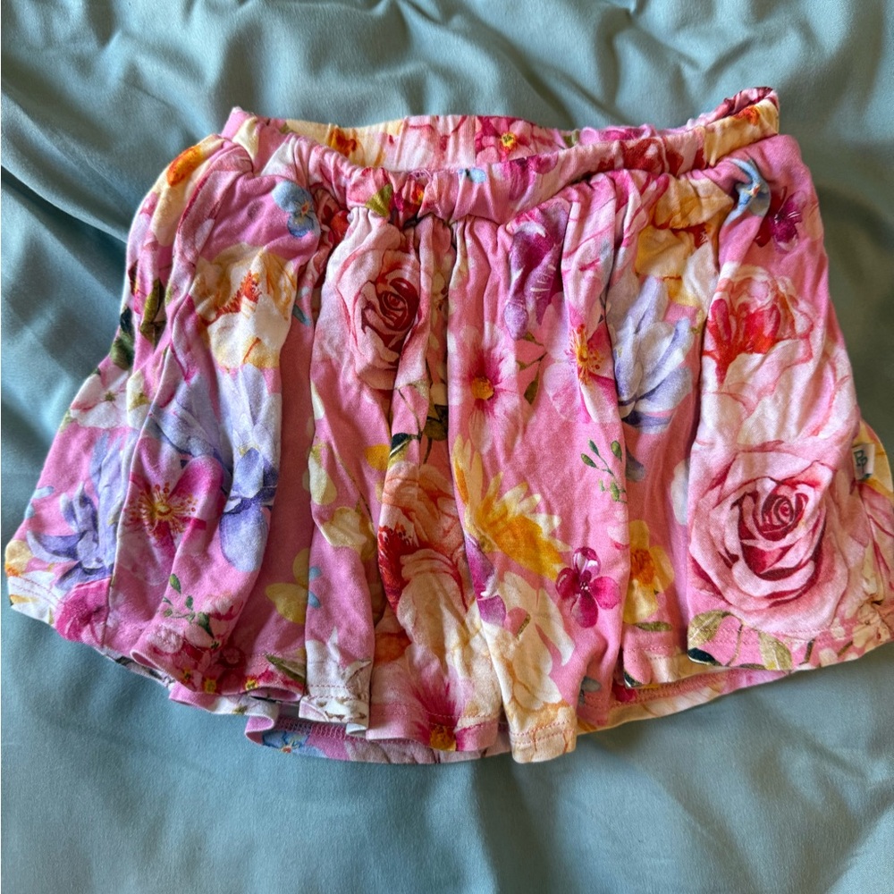 Posh Peanut Pink Floral Skort